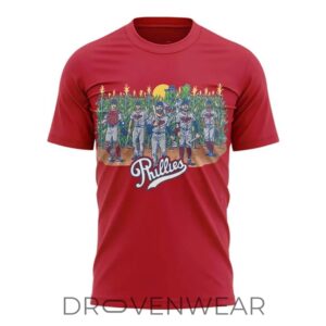 Philadelphia Phillies 2026 Field Of Dreams Game Red Shirt by Drovenwear.com