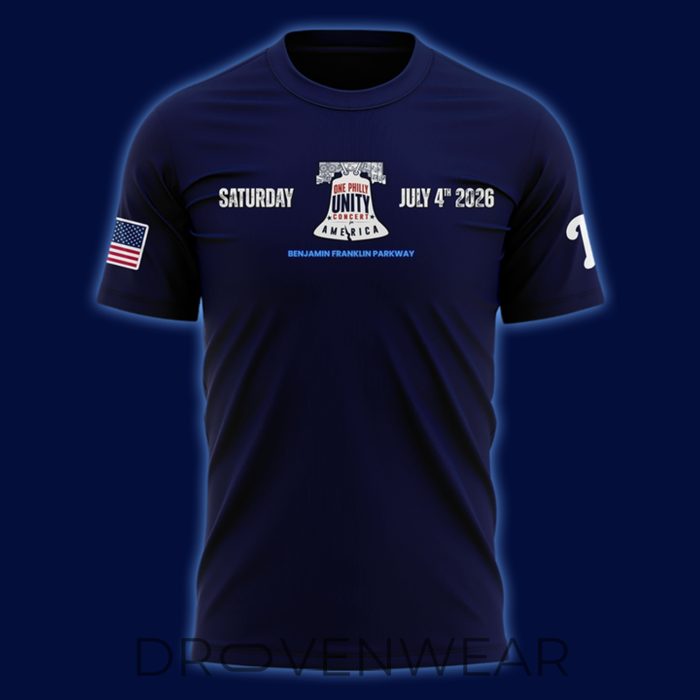 Philadelphia Phillies Celebrate America's 250th Birthday in Philly Navy Shirt - Image 2