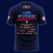Philadelphia Phillies Celebrate America's 250th Birthday in Philly Navy Shirt - Image 3
