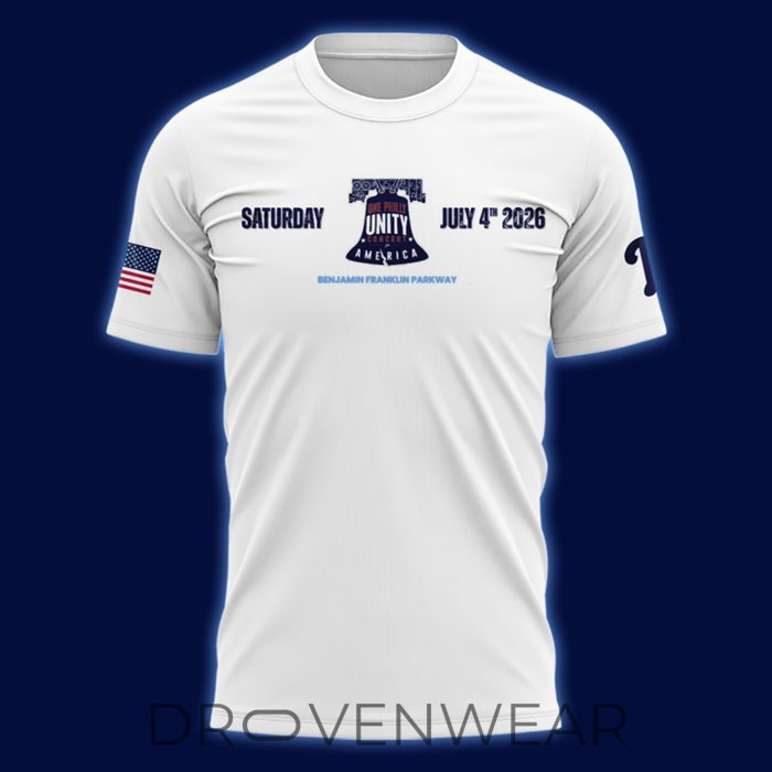 Philadelphia Phillies Celebrate America's 250th Birthday in Philly White Shirt - Image 2