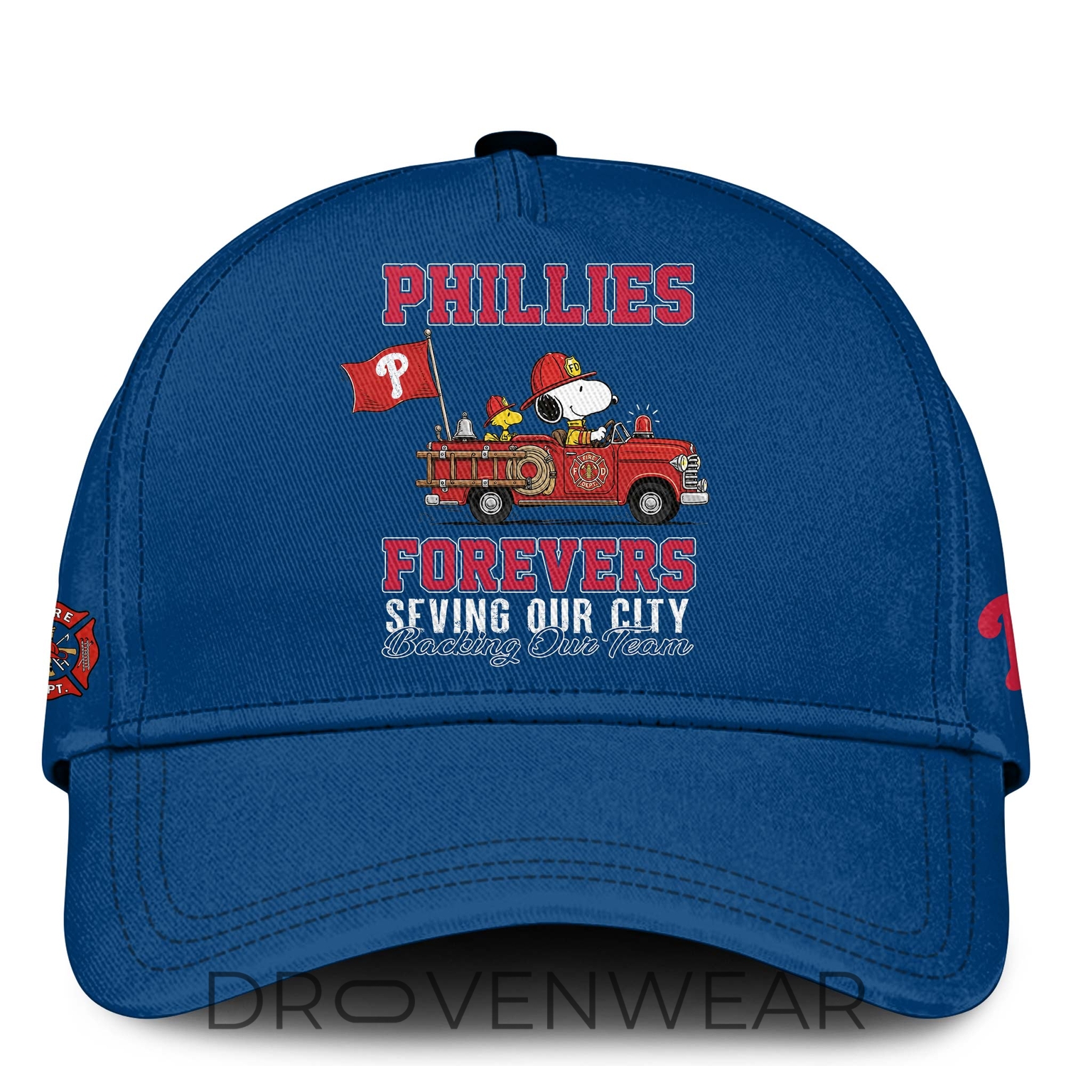 Philadelphia Phillies Snoopy Firefighter Personalized Blue Hoodie 2026 Philadelphia Phillies Snoopy Firefighter Personalized Blue Hoodie 2026