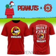 Philadelphia Phillies Snoopy Firefighter Personalized Red Shirt 2026 V2