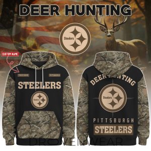 Pittsburgh Steelers Deer Hunting Limited Edition Hoodie by Drovenwear.com