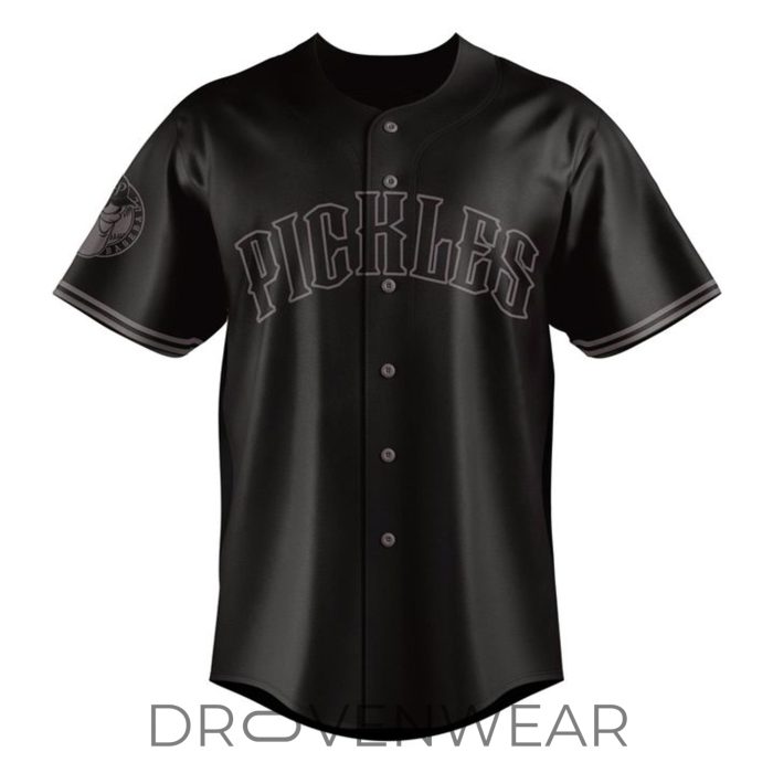 Portland Pickles Emo Night 2026 Black Limited Edition Baseball Jersey - Image 2