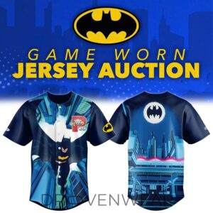 Portland Sea Dogs X Batman Theme Night 2026 Baseball Jersey by Drovenwear.com