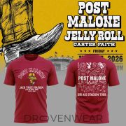 Post Malone Big Ass Stadium Tour x Iowa State Cyclones At Jack Trice Stadium Limited Shirt - Image 2