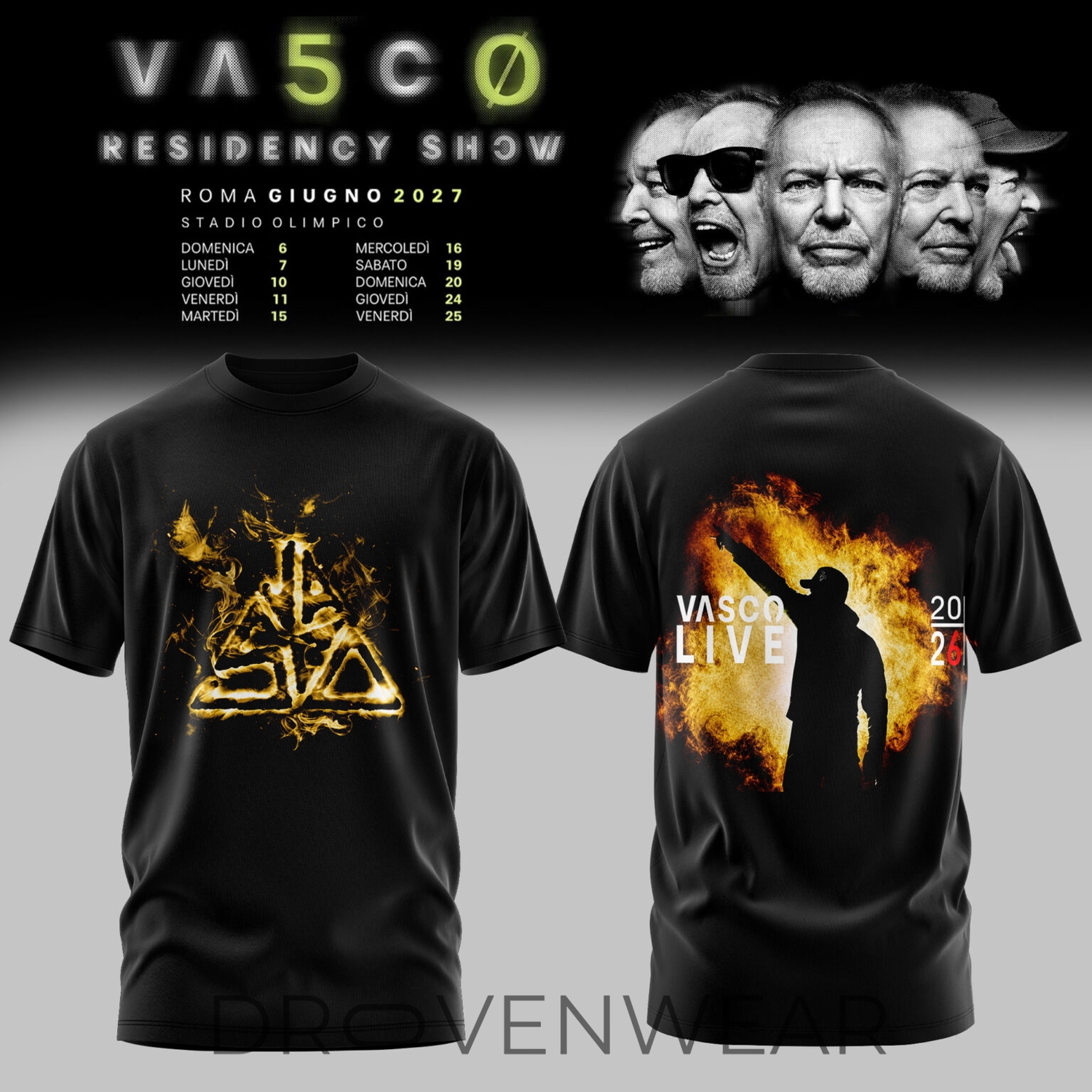 RESIDENCY SHOW 2027 Limited edition TShirt RESIDENCY SHOW 2027 Limited edition TShirt