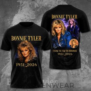 RIP Bonnie Tyler Thank You For The Memories Shirt by Drovenwear.com