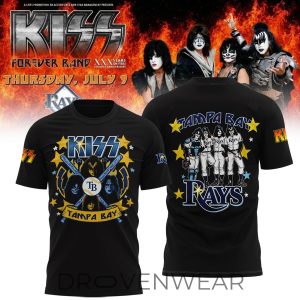 Rays x KISS Forever Tour 2026 Exclusive Fan Tee by Drovenwear.com