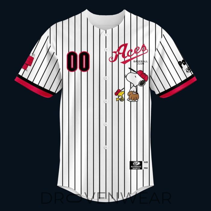 Reno Aces x 2026 Peanuts Night Baseball Jersey - Image 2
