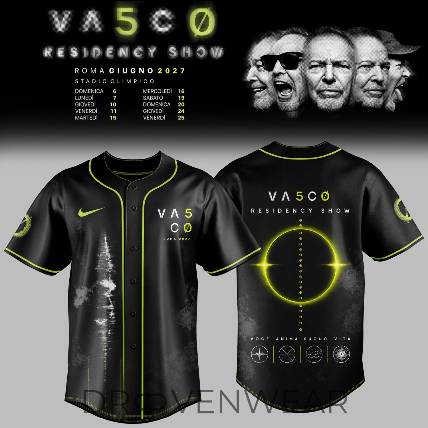 Residency Show 2027 Limited Edition Baseball Jersey Residency Show 2027 Limited Edition Baseball Jersey