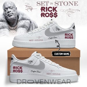 Rick Ross Set In Stone Album AF1 V by Drovenwear.com
