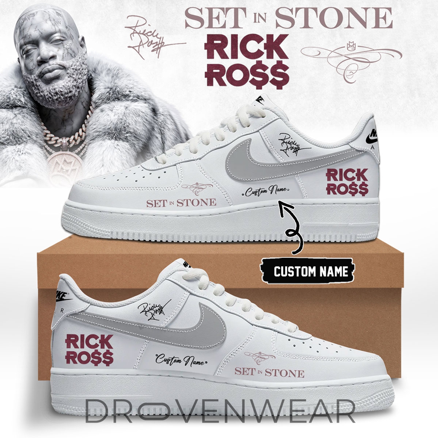 Rick Ross "Set In Stone" Album - AF1 V Rick Ross "Set In Stone" Album - AF1 V