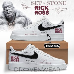 Rick Ross Set In Stone Album AF1 V5 by Drovenwear.com