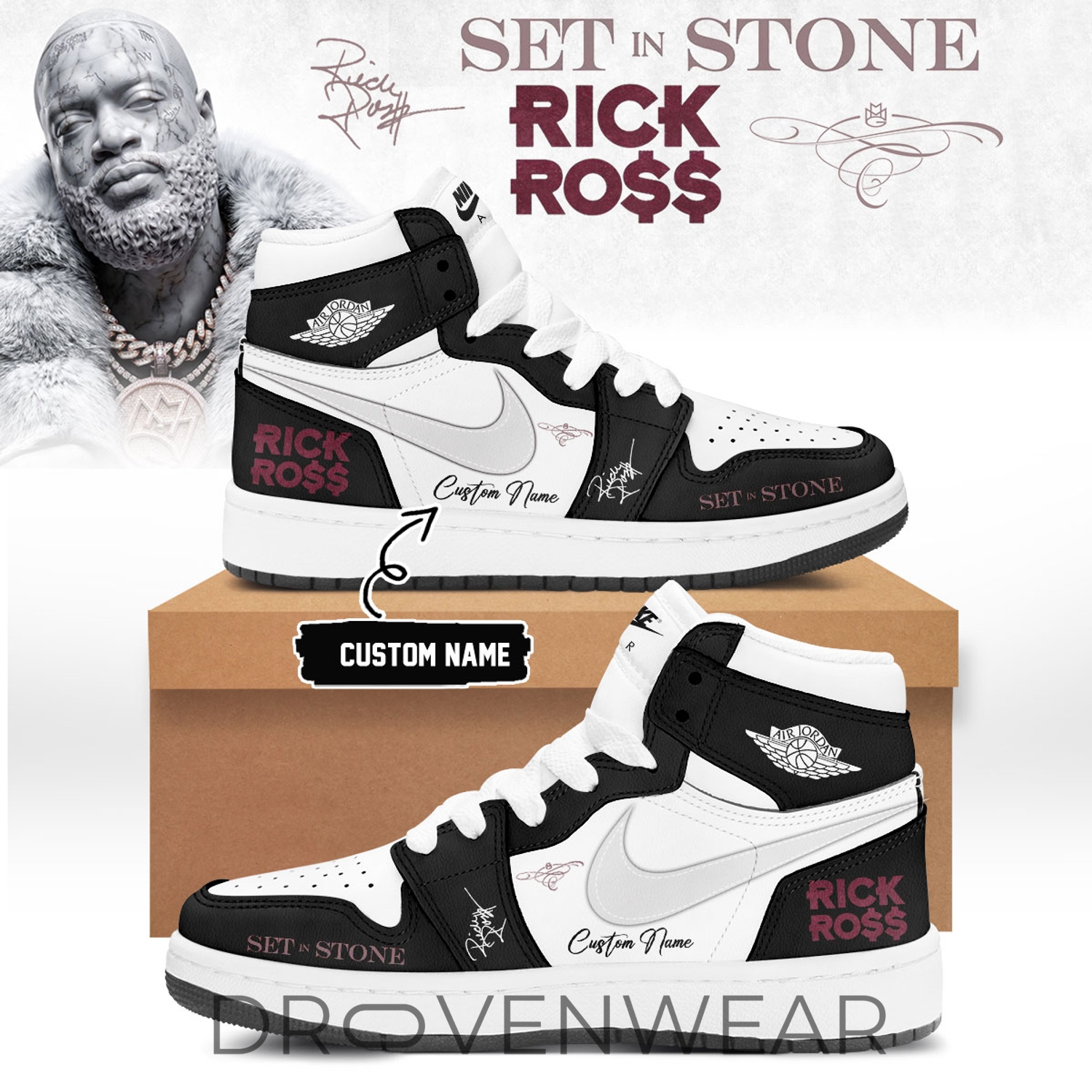 Rick Ross "Set In Stone" Album - AJ1 V3 Rick Ross "Set In Stone" Album - AJ1 V3
