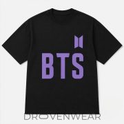 Ronaldinho Brazil x BTS Purple Logo Black Fan Shirt - Image 2