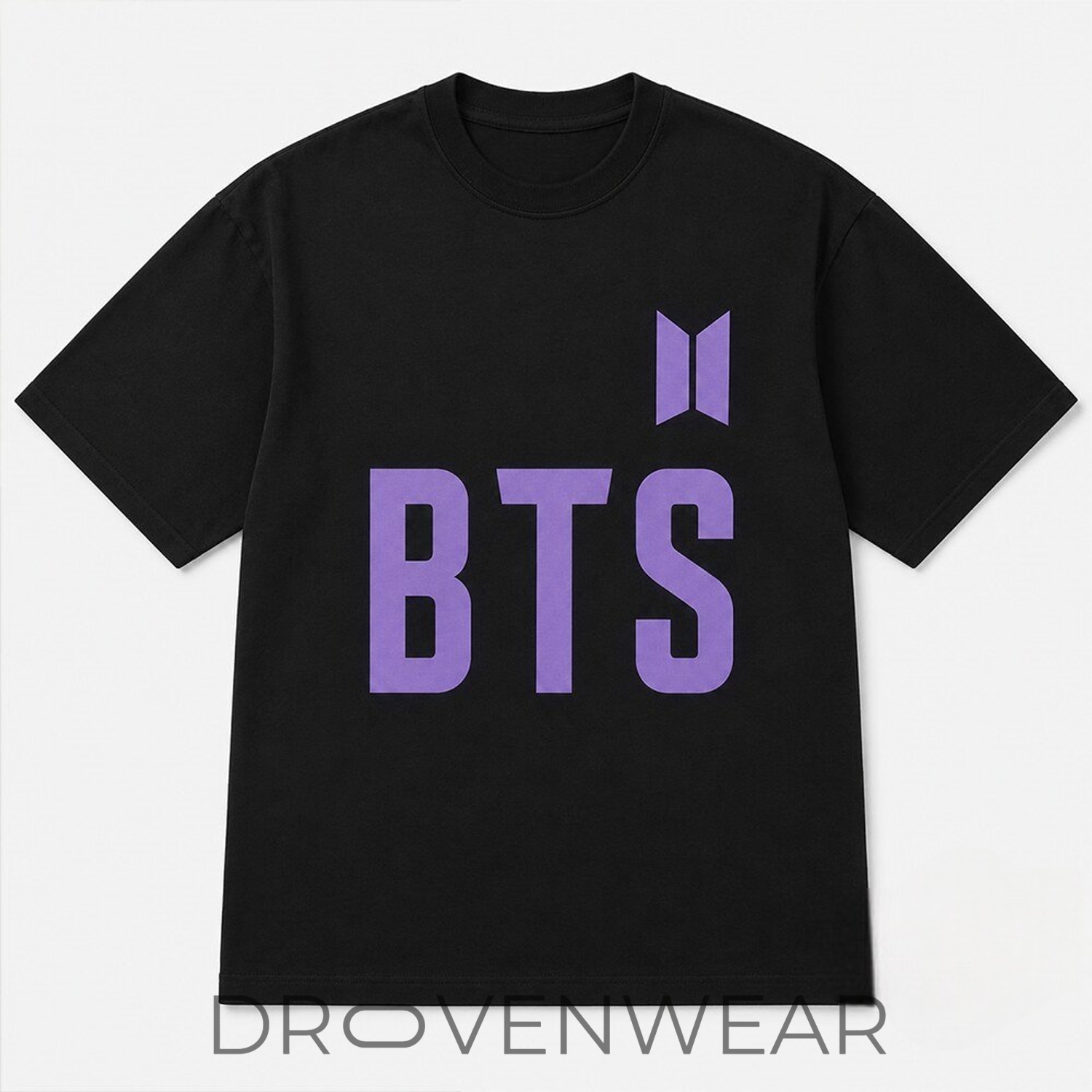 Ronaldinho Brazil x BTS Purple Logo Black Fan Shirt Ronaldinho Brazil x BTS Purple Logo Black Fan Shirt
