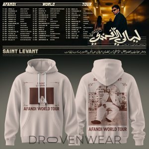Saint Levant Afandi World Tour Hoodie Version 2 by Drovenwear.com