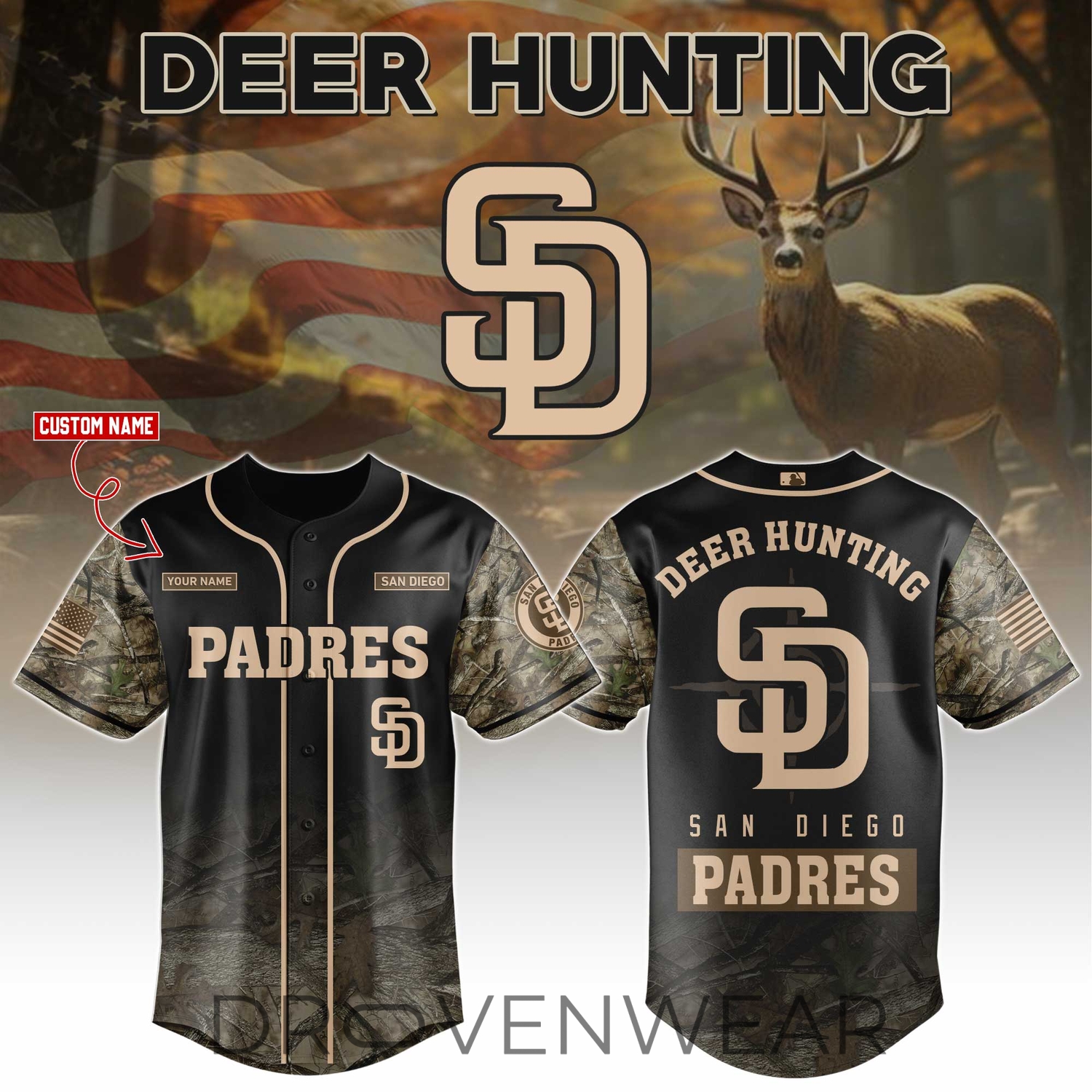 San Diego Padres x Deer Hunting Limited Edition Jersey San Diego Padres x Deer Hunting Limited Edition Jersey
