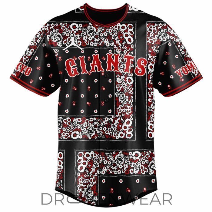 San Francisco Giants Yomiuri x Jordan Brand Bandana Baseball Jersey - Image 2
