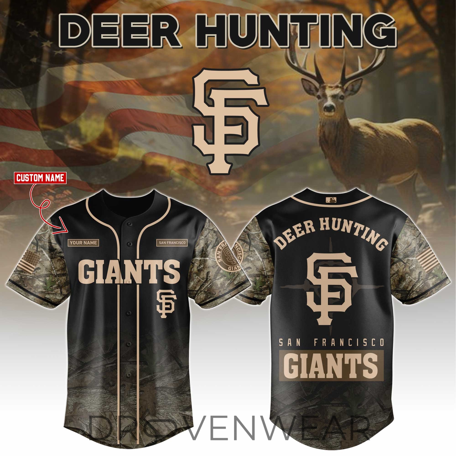San Francisco Giants x Deer Hunting Limited Edition Jersey San Francisco Giants x Deer Hunting Limited Edition Jersey