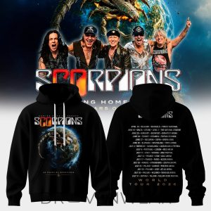 Scorpions Coming Home 2026 World Tour Collection Hoodie by Drovenwear.com