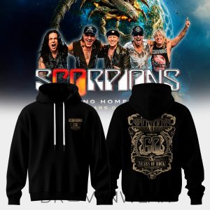 Scorpions Coming Home 2026 World Tour Collection Hoodie V3 by Drovenwear.com