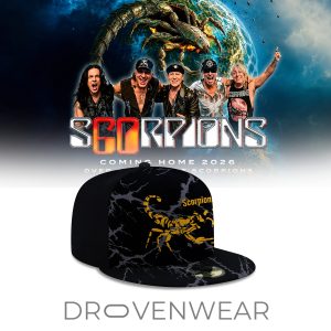 Scorpions Coming Home 2026 World Tour Special Snapback Cap by Drovenwear.com