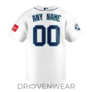 Seattle Mariners Custom White Home Baseball Jersey Personalized Fan Edition - Image 3