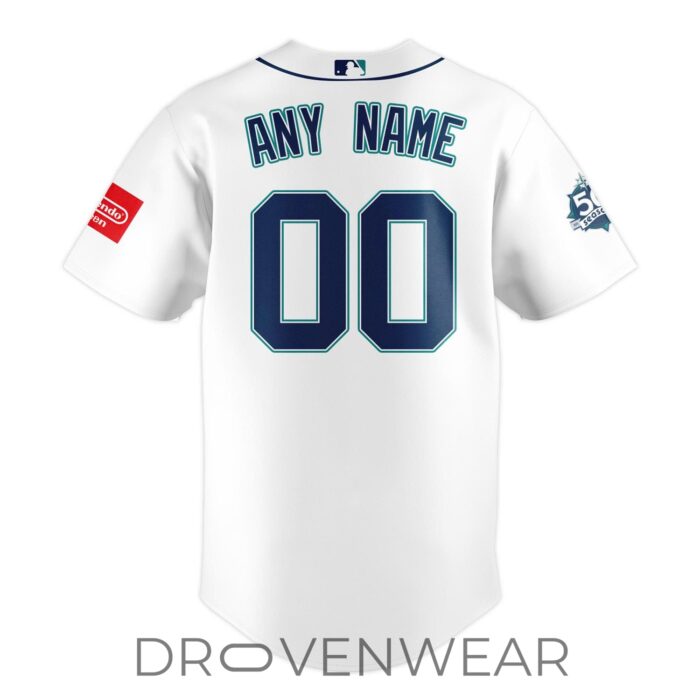 Seattle Mariners Custom White Home Baseball Jersey Personalized Fan Edition - Image 3
