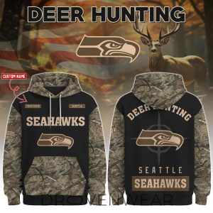 Seattle Seahawks Deer Hunting Limited Edition Hoodie by Drovenwear.com