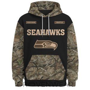 Seattle Seahawks Deer Hunting Limited Edition Hoodie by Drovenwear.com