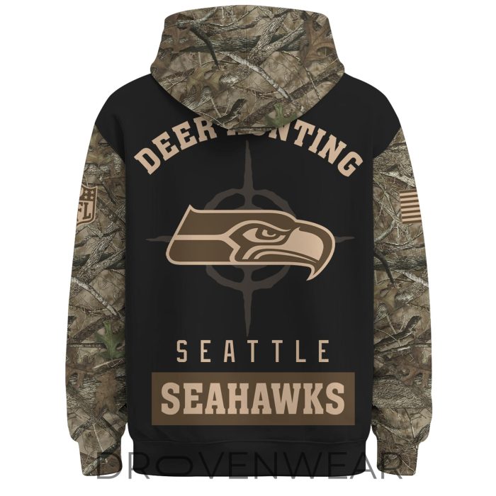 Seattle Seahawks Deer Hunting Limited Edition Hoodie - Image 3