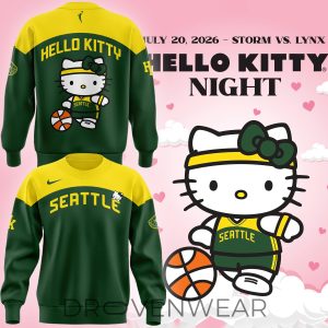 Seattle Storm Hello Kitty Night 2026 Fan Sweatshirt by Drovenwear.com