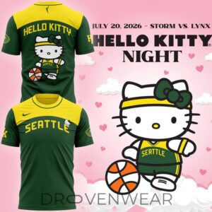 Seattle Storm X Hello Kitty Night 2026 Limited Edition Shirt by Drovenwear.com