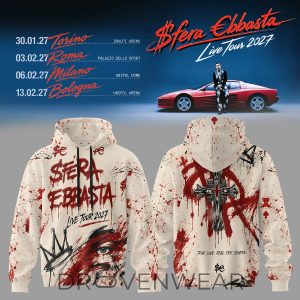 Sfera Ebbasta Live Tour 2027 Hoodie V2 by Drovenwear.com