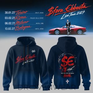Sfera Ebbasta Live Tour 2027 Hoodie V3 by Drovenwear.com