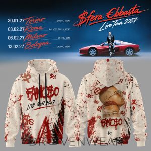 Sfera Ebbasta Live Tour 2027 Hoodie V6 by Drovenwear.com