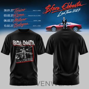 Sfera Ebbasta Live Tour 2027 Tshirt V3 by Drovenwear.com