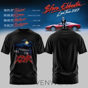 Sfera Ebbasta Live Tour 2027 Tshirt V4 by Drovenwear.com