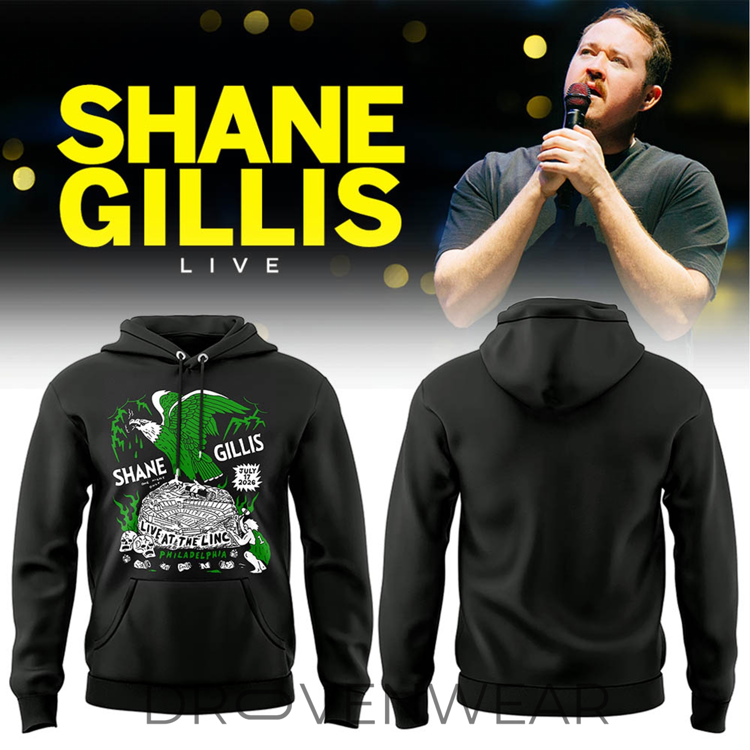 Shane Gillis Live At Lincoln Philadelphia Hoodie Ver2 Shane Gillis Live At Lincoln Philadelphia Hoodie Ver2
