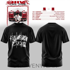Shiva Live Tour 2026 2D TShirt by Drovenwear.com