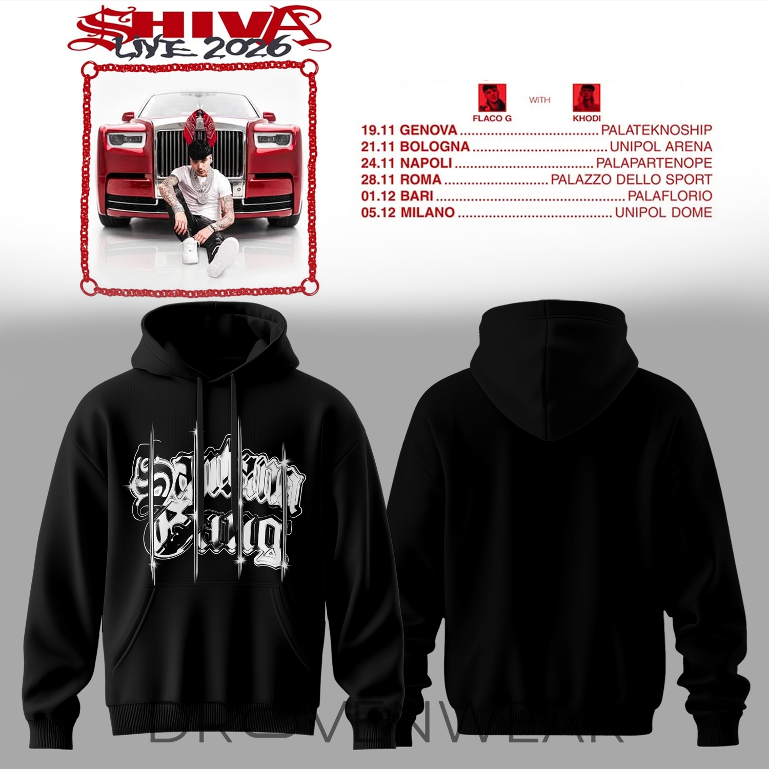 Shiva Live Tour 2026 Hoodie V2 Shiva Live Tour 2026 Hoodie V2