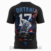 Shohei Ohtani 300 Home Runs Mount Fuji Cherry Blossom Limited Edition Shirt - Image 3