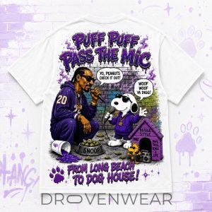 Snoop Dogg X Snoopy Long Beach To Dog House Shirt by Drovenwear.com