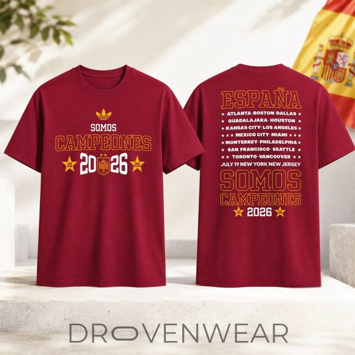 Spain FIFA World Cup 2026 Champions Somos Campeones Limited Edition Shirt Spain FIFA World Cup 2026 Champions Somos Campeones Limited Edition Shirt