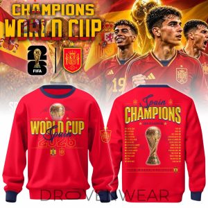 Spain FIFA World Cup Champions 2026 Limited Sweatshirt by Drovenwear.com