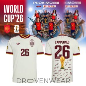 Spain Jersey Champions World Cup 2026 Limited Edition by Drovenwear.com