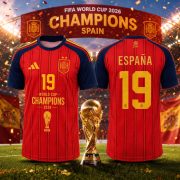 Spain Lamine Yamal FIFA World Cup 2026 Champions Limited Edition Jersey