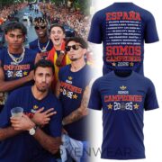 Spain Somos Campeones 2026 World Cup Champions Navy Football Fan Shirt